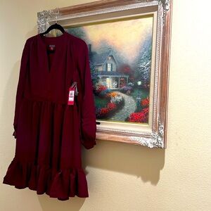 Adorable burgundy-ish color dress extra extra small